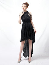 Slim and slim mid length evening dress