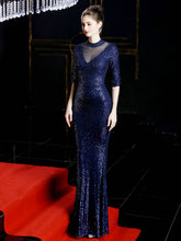 Slim fishtail evening dress