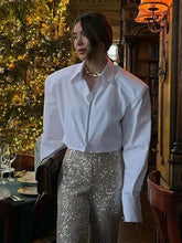 Loose White Cotton Blouse