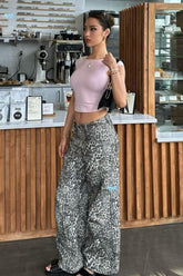 Vintage Low-Rise Straight Fit Slight Flare Jeans