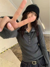 2024 Women’s Knitted Y2K Long Sleeve Pullovers Korean Streetwear Vintage Slim Fit Bottoming