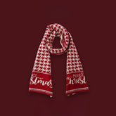 Plaid Fringe Christmas Scarf