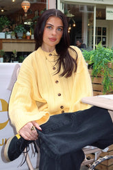 Ribbed Crew Neck Loose Cardigan