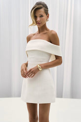 Sexy Backless Off-Shoulder Solid Bodycon Party Dress