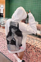 Casual 3D Character Print Hoodie