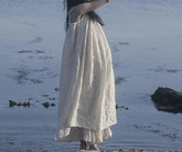 Linen Sleeveless Adjustable Strap Party Boho Dress