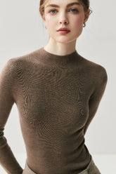 Wool Mock Neck Slim Base Layer