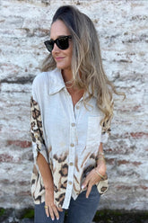 Loose Comfortable Leopard Print Blouse