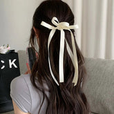 Ribbon Back Head Headdress - Christmas Hair Accessory Beige Accessories-L