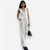 V-Neck Sleeveless Vest Trousers High-End Suit