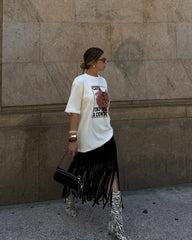 Lobster Graphic Gothic Oversized T-shirt