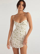 Strapless Slim Fit Floral Dress