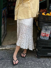 Lace Patchwork Low Waist Long Skirt