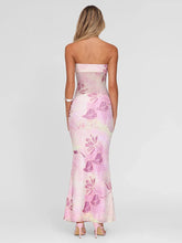 Floral Print Wrap Maxi Dress