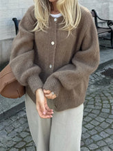 Fuzzy Button Down Knit Warm Cardigan