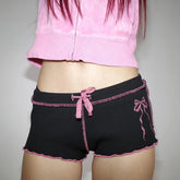 Zebra Sequin Casual Short