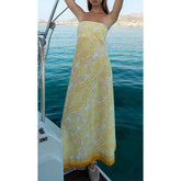 Off Shoulder Floral Tube Vacation Dress