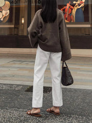 Pocket V-neck Warm Knit Cardigan