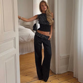 Printed Waist Slim Club Pant