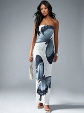 Off-shoulder Strapless Sleeveless High Waist Vacation Dress