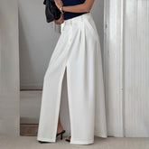 Casual Slit A-line Hem Skirt