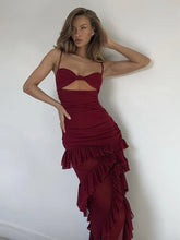 Mesh Tiered Backless Sleeveless Party Dress