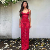 Ruched Mesh Strapless Sheer Maxi Dress