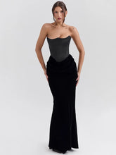 Strapless Sleeveless Club Long Bodycon Dress