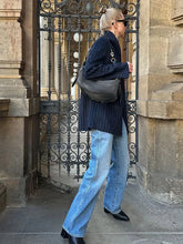 Stripe Stand Collar Blazer Coat