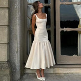 Plunge Splice Hip Wrap Maxi Dress