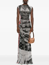 Animal Print O-neck Sheath Party Dress