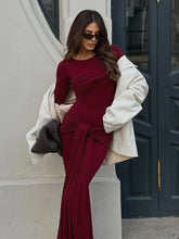 Ruched Twist Splice Bodycon Maxi Dress
