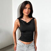Ribbed OK Gesture Knit Top