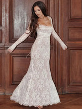 Elegant Lace Embroidery Sleeveless Bandage Prom Dress