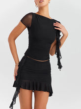 Sheer Kaftan Bikini Dress Two Piece Set