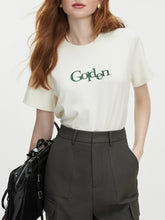 Letter Printed Shoulder Casual T-shirt