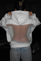 Retro Leopard Print Loose Zip Hoodie