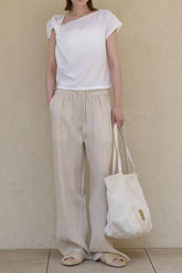 Linen Relaxed Straight Pants