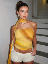 Mesh One-Shoulder Knit Top