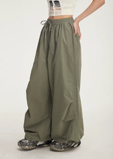 Balloon Drawstring Palazzo Pants