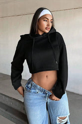 Trendy Cropped Hoodie