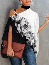 Summer Halter Doll Sleeve Print Shirt Women's Shirt