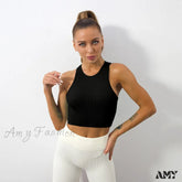 Y2K Solid Color Corset O-Neck Summer Clothes Crop Top