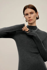 Wool Seamless Mock Neck Base Layer