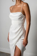 Satin Backless Cami Light Party Dress
