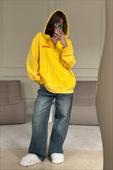 Warm Oversized Zip-Up Retro Hoodie