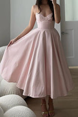 High-End Tulle Ball Gown Spaghetti Strap Party Dress