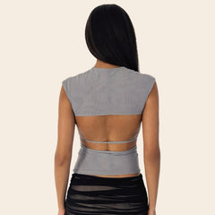 3D Flower Off-Shoulder Knit Top