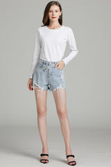 Slim Mercerized Cotton Crew Neck Solid Base Layer