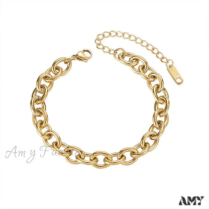 14K Gold Simple Chain Bracelet